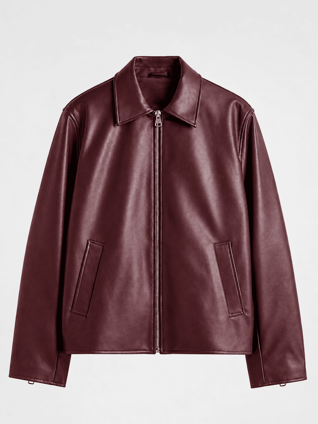 APEXTHRILL PREMIUM BURGUNDY LEATHER JACKET
